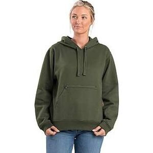 Berne Hoodie Sweatshirt Olive Green Oversized Size L Cozy, Casual, Workwear